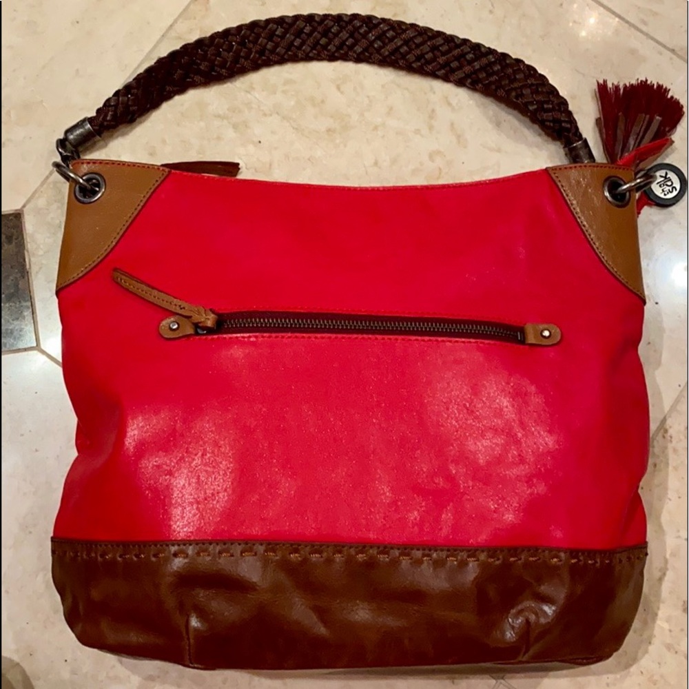The Sak red large leather hobo bag NWOT